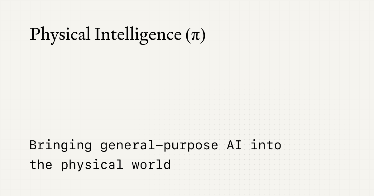 Image published by Physical Intelligence